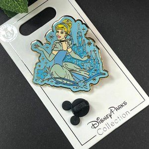 Disney Cinderella Princess Trading Pin Gown Sparkle Castle Lapel Pin Brooch